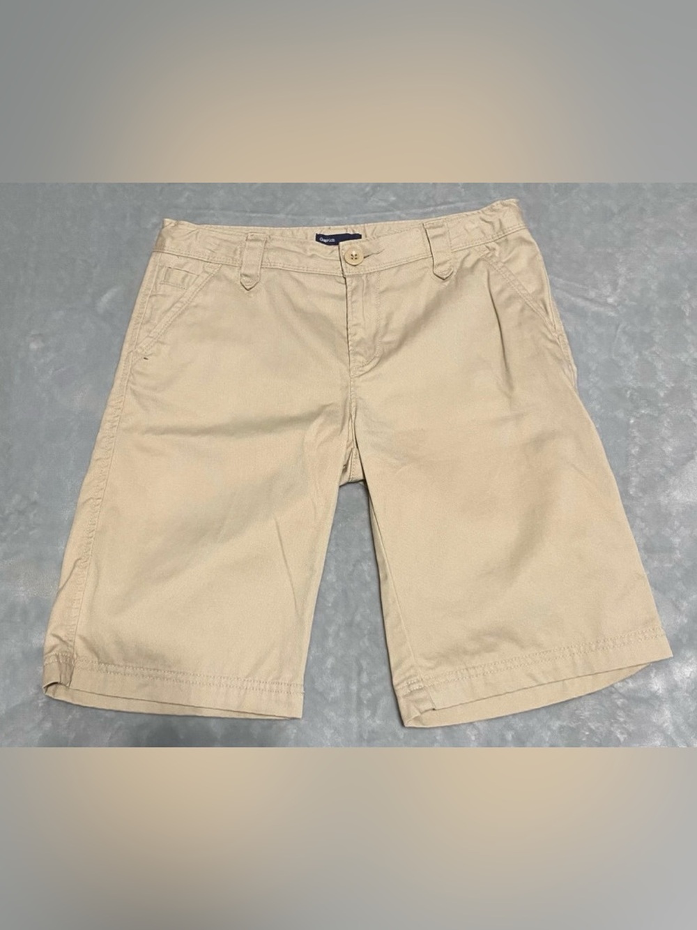 Gap Kids Boys Khaki Chino Shorts Size 10 Plus Adjustable Waist